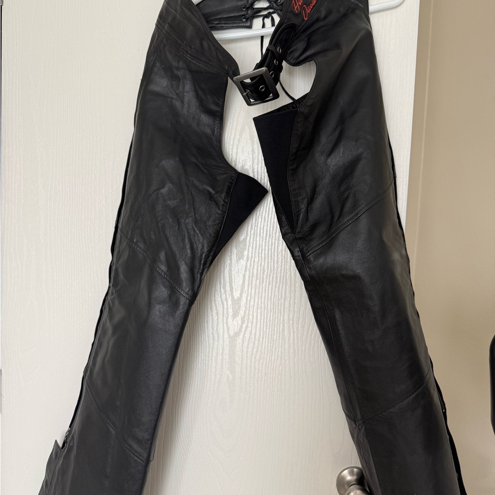 Harley-Davidson Black Leather Chaps